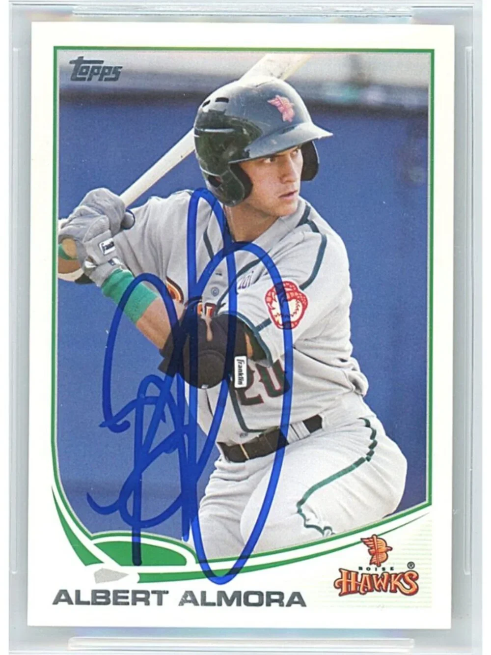 Albert Almora Signed 2013 Topps Pro Debut #23 Chicago Cubs BAS Slab BGS Auto 10